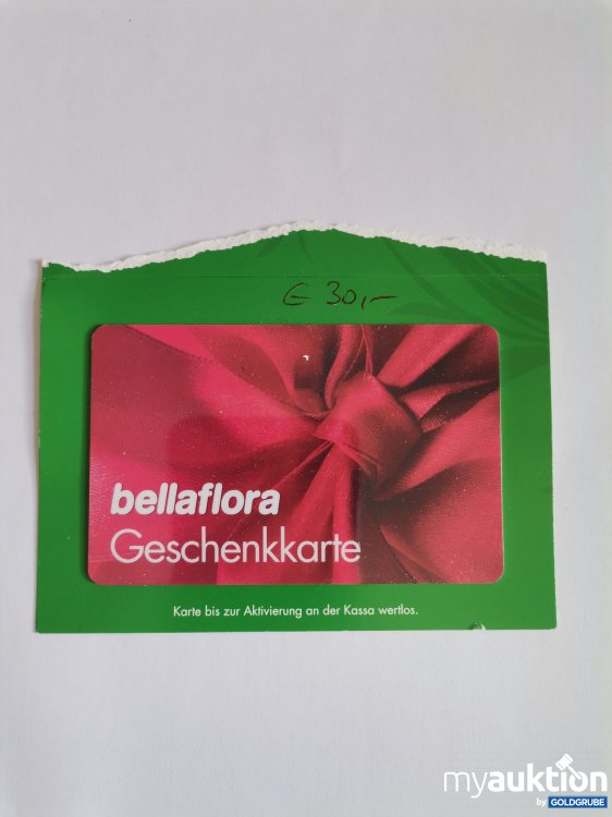 Artikel Nr. 845857 Artikel Nr. 845857: Bellaflora Gutscheinkarte Wert 30 Euro