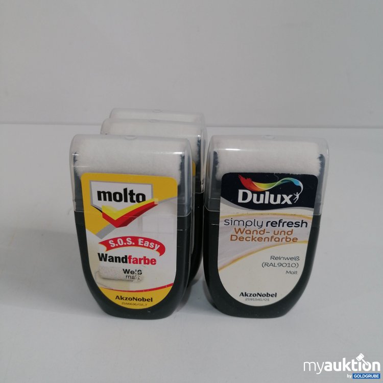 Artikel Nr. 850857: Molto Wandfarbe SOS Easy 3x, Dulux Simply Refresh Wand und Deckenfarbe Reinweiß 