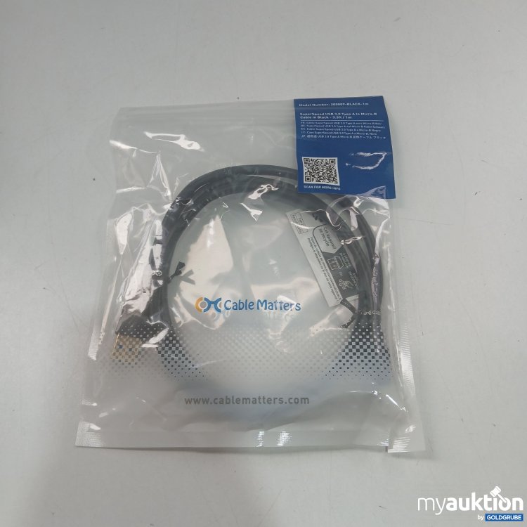 Artikel Nr. 867857: Cable Matters SuperSpeed USB 3.0 Type A to Micro-B Cable 1m