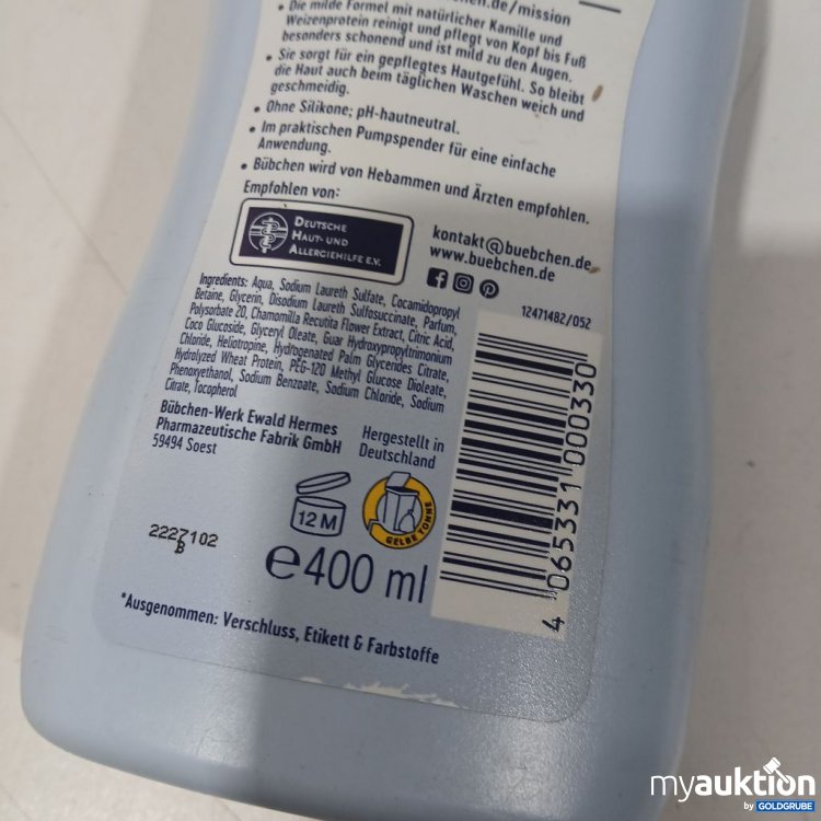 Artikel Nr. 918857: Bübchen Wasch Gel für zarte Babyhaut 400 ml