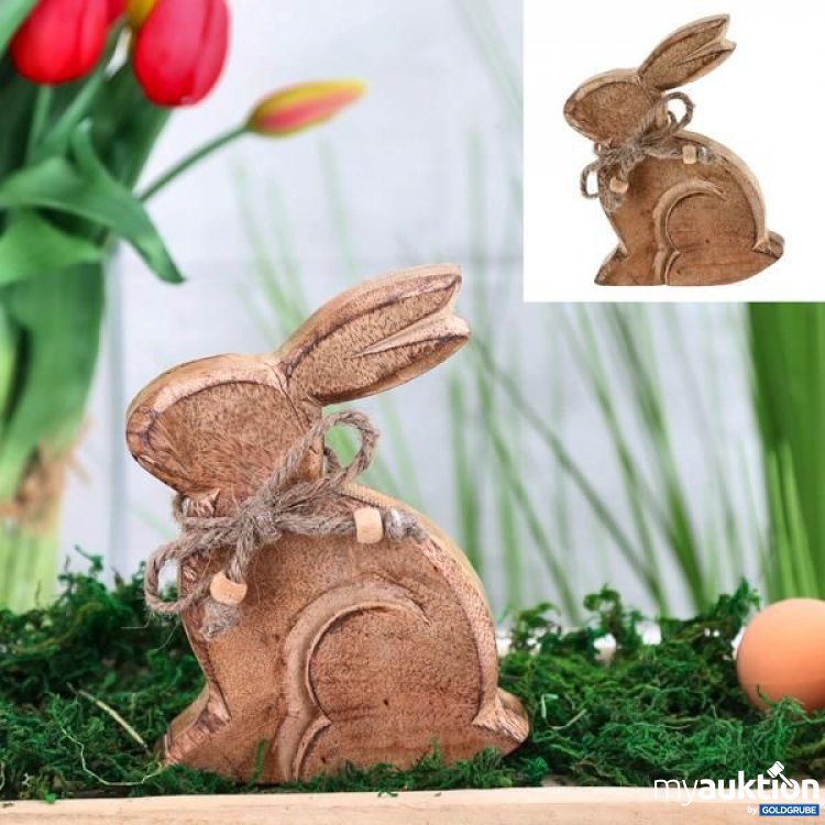 Artikel Nr. 922857: Hase, sitzend, Mango, gr., 15cmH
