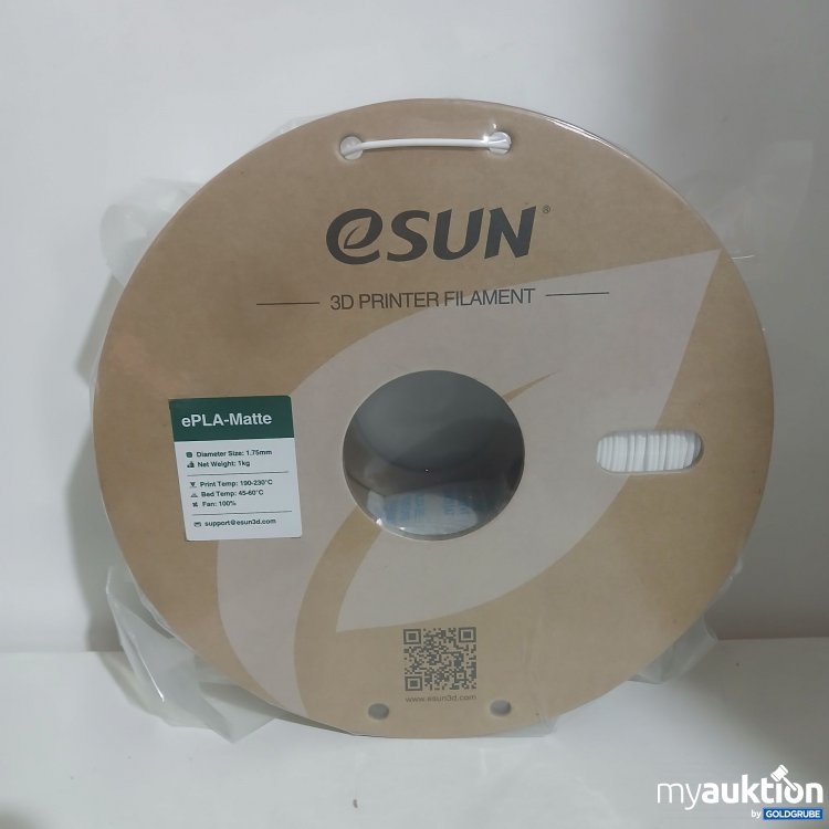 Artikel Nr. 994857 Artikel Nr. 994857: Esun ePLA-Matte 1.75 mm 1 kg Weiß