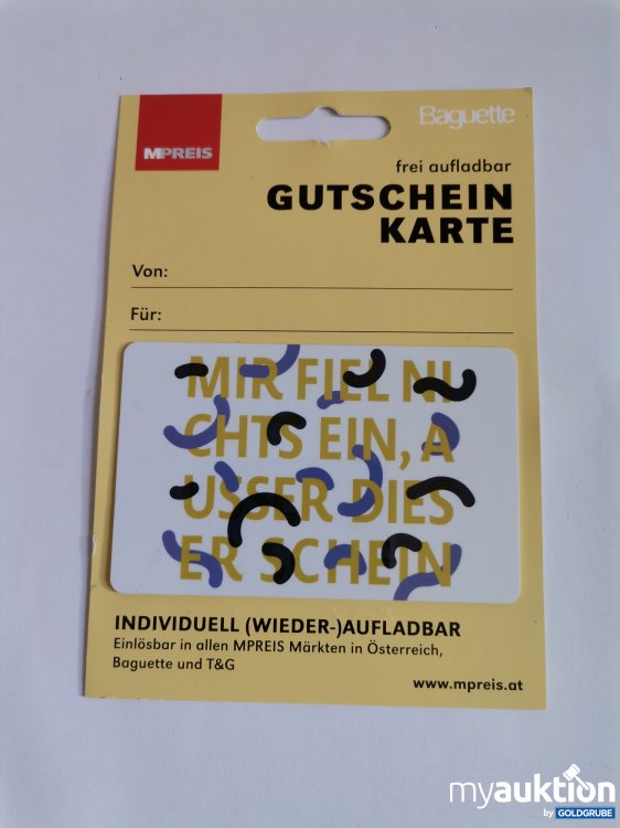 Artikel Nr. 845858: Preis Gutschein Wert 50 Euro 