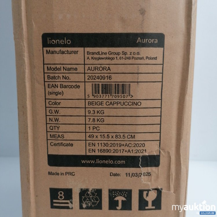 Artikel Nr. 859858 Artikel Nr. 859858: Lionelo Aurora Baby Bett, Beige Cappuccino