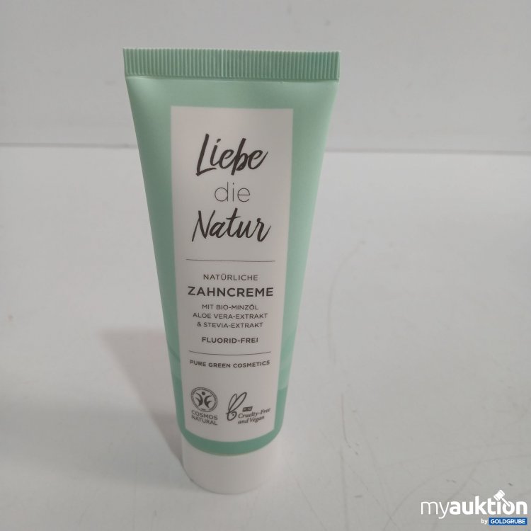 Artikel Nr. 868858 Artikel Nr. 868858: Liebe die Natur Zahncreme Bio Minzöl Aloe Vera Extrakt & Stevia Extrakt 75ml