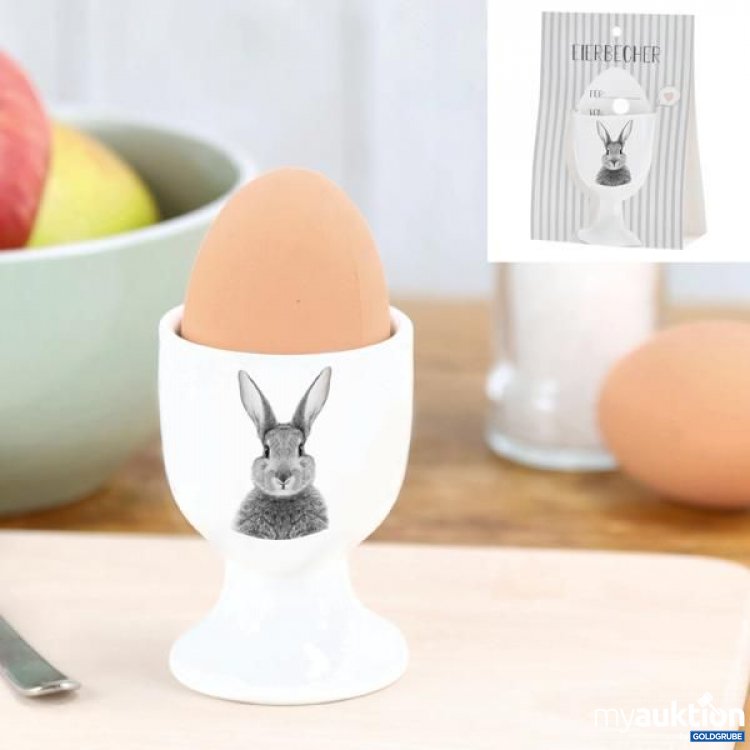 Artikel Nr. 922858: Eierbecher auf Karte, Hase, ca. 7cmH