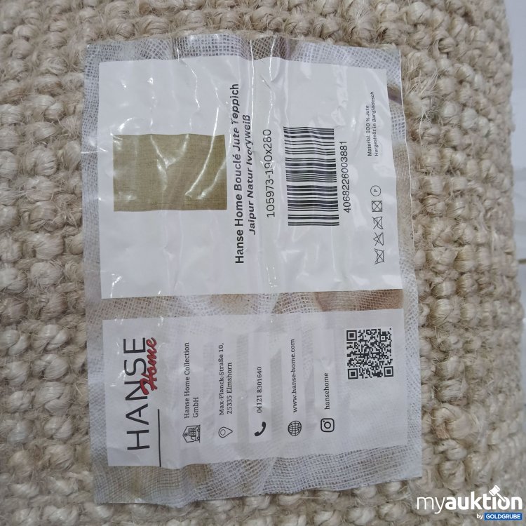 Artikel Nr. 968858 Artikel Nr. 968858: Hanse Home Jute Teppich 190x280cm