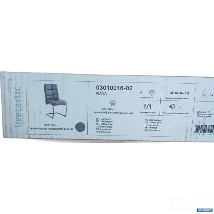 Artikel Nr. 971858: Livetastic Kiana Stuhl 38/97/45cm Dunkelgrau 03010016-02