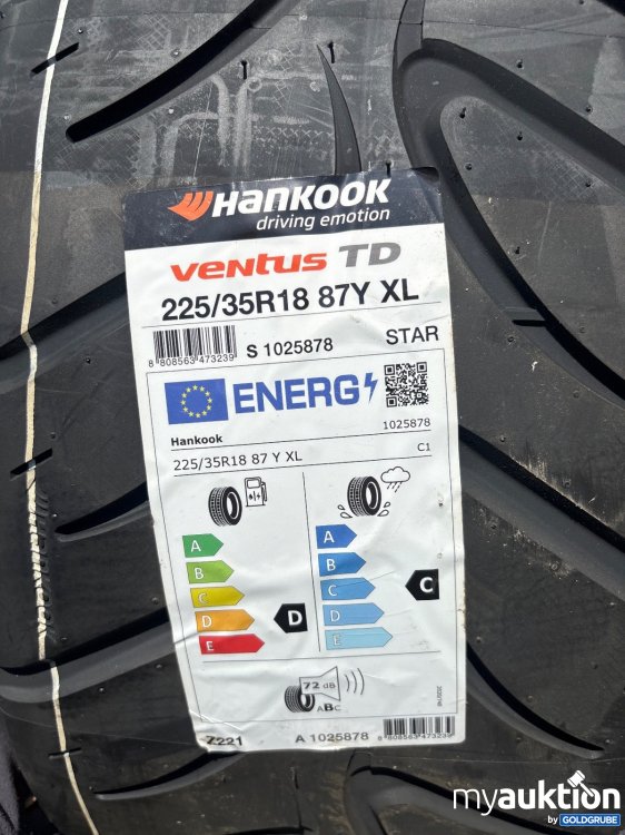 Artikel Nr. 445859 Artikel Nr. 445859: Hankook Ventus TD 225/35 R18 87Y XL Sommerreifen
