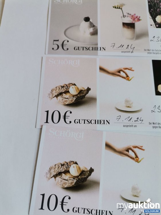 Artikel Nr. 845859: Schörgi  Café Konditorei Gutschein Wert 25 Euro 