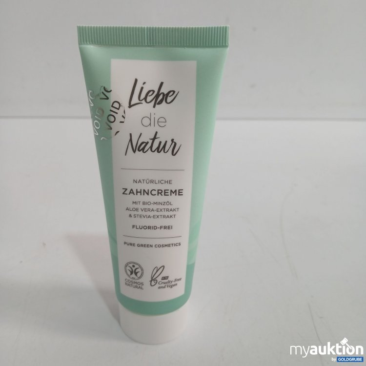Artikel Nr. 868859 Artikel Nr. 868859: Liebe die Natur Zahncreme Bio Minzöl Aloe Vera Extrakt & Stevia Extrakt 75ml
