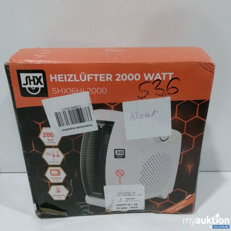 Artikel Nr. 903859: SHX Heizlüfter 2000 Watt SHX16HI2000