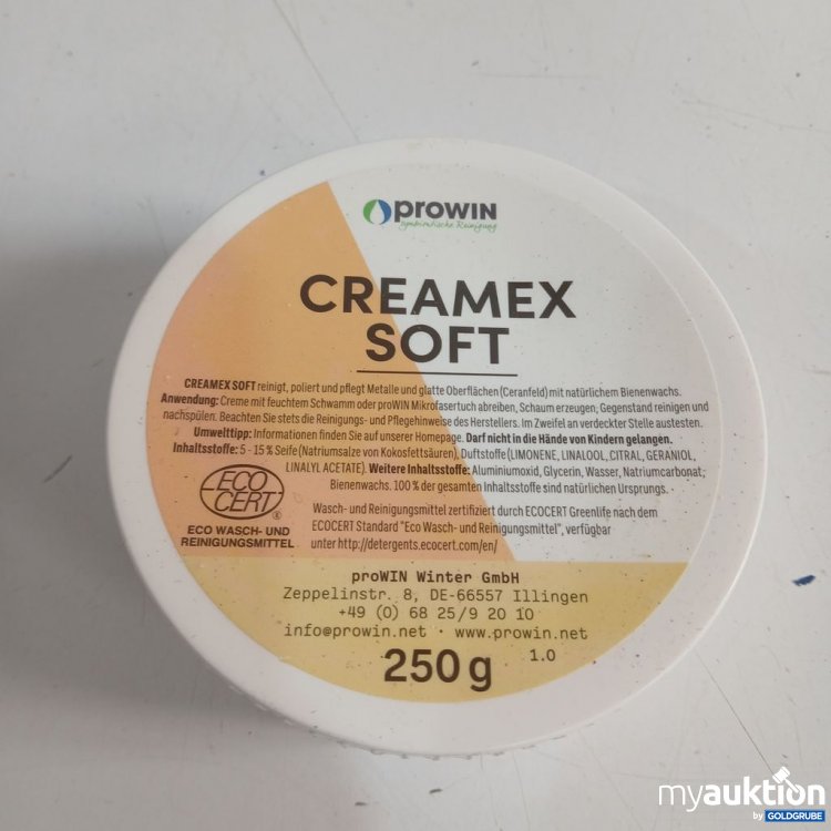 Artikel Nr. 919859: prowin Creamex Soft 250 g