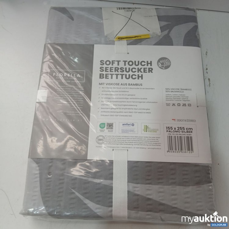 Artikel Nr. 930859 Artikel Nr. 930859: Florella Soft Touch Seersucker Bettuch Palomo Silber