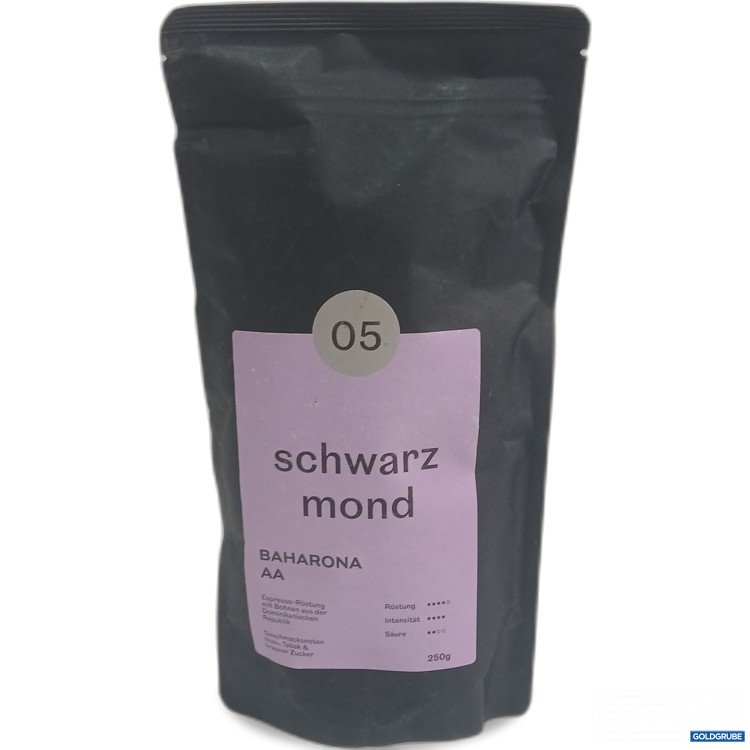 Artikel Nr. 966859: Schwarz mond Baharona AA Kaffee ganze Bohnen  250g 