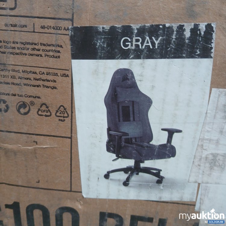 Artikel Nr. 980859 Artikel Nr. 980859: Corsair TC100 Relaxed Gamingstuhl Grau Schwarz