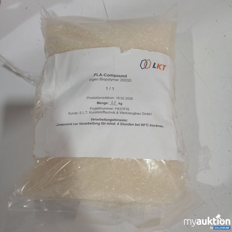 Artikel Nr. 998859 Artikel Nr. 998859: LKT PLA-Compound Ingeo Biopolymer 2003D 2,7kg