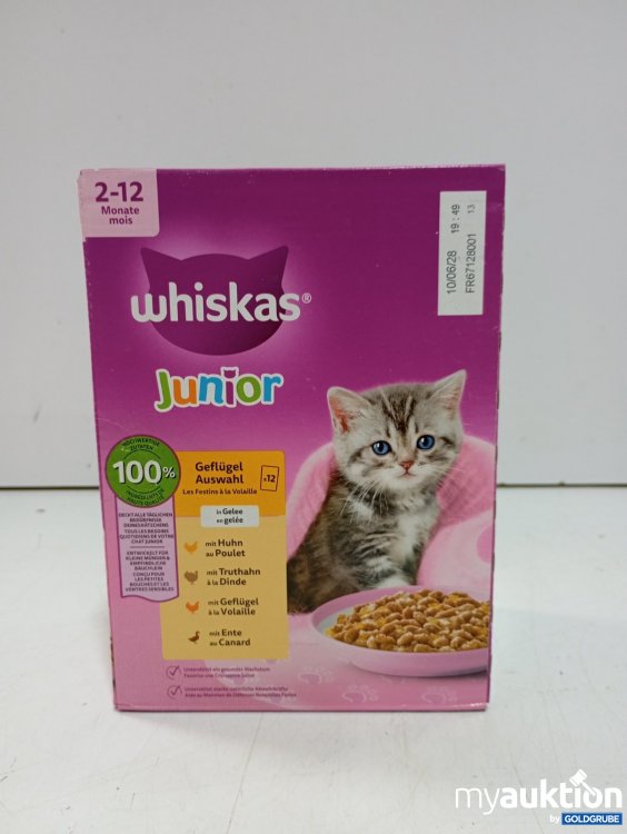 Artikel Nr. 465860: Whiskas Junior Katzenfutter Geflügel Auswahl 12er Pack