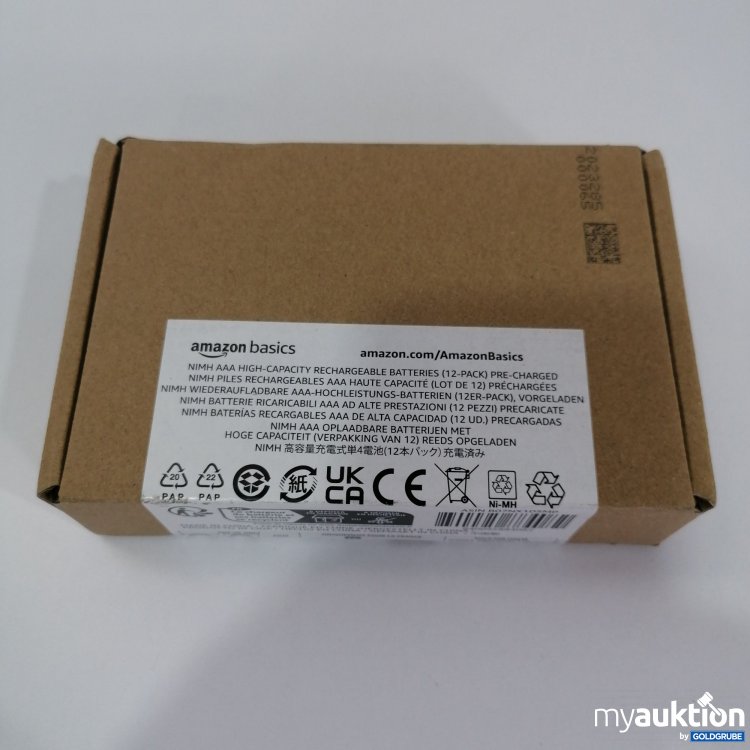 Artikel Nr. 779860 Artikel Nr. 779860: Amazonbasic NIMH Wiederaufladbare AAA Hochleistungs Batterien 12stk