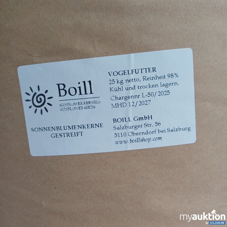 Artikel Nr. 981860: Boill Sonnenblumenkerne Gestreift Vogelfutter, 25kg