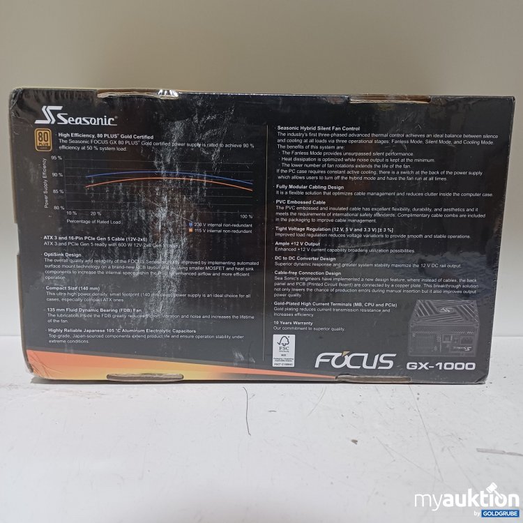 Artikel Nr. 986860 Artikel Nr. 986860: Seasonic Focus ATX3 GW-1000