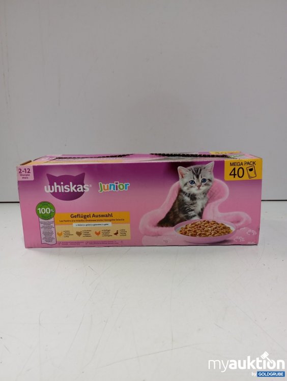 Artikel Nr. 465861: Whiskas Junior Katzenfutter Geflügel Auswahl  40 Beutel