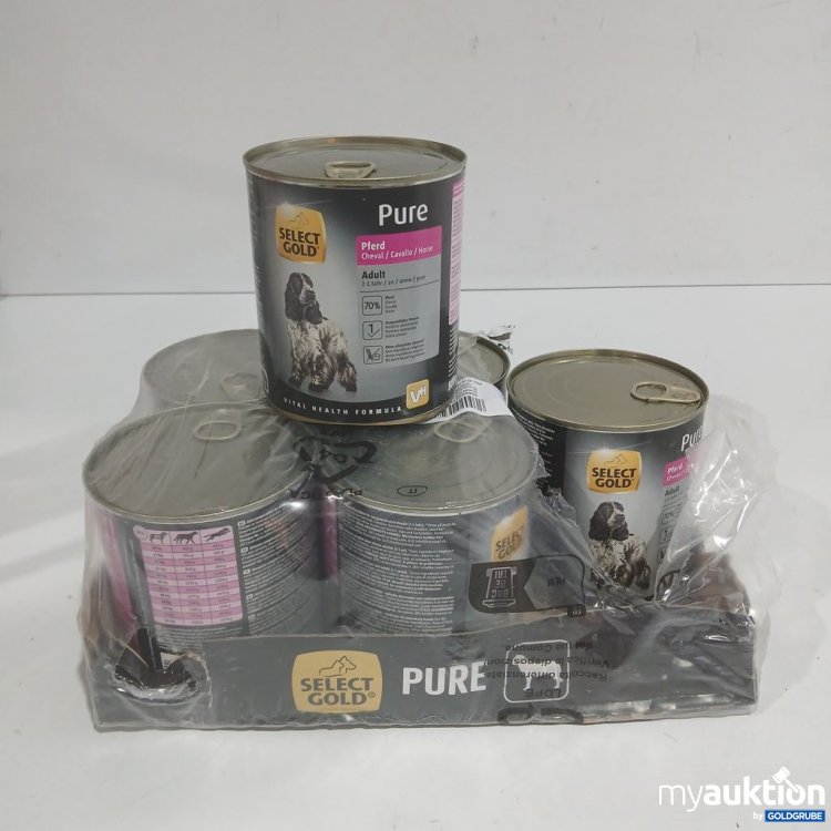 Artikel Nr. 952861: SELECT GOLD Pure Hundefutter Adult Pferd 6x800g