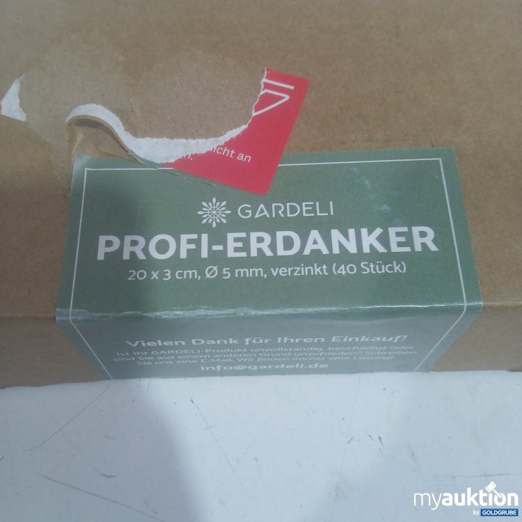 Artikel Nr. 468862 Artikel Nr. 468862: Gardeli Profi-Erdanker 20 x 3 cm, Ø 5 mm, verzinkt 40Stk
