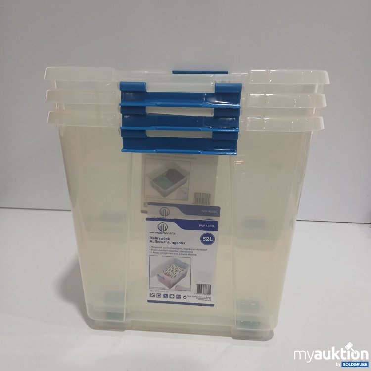 Artikel Nr. 813862 Artikel Nr. 813862: WunderWuzzi Mehrzweck Aufbewahrungsbox 3x52l