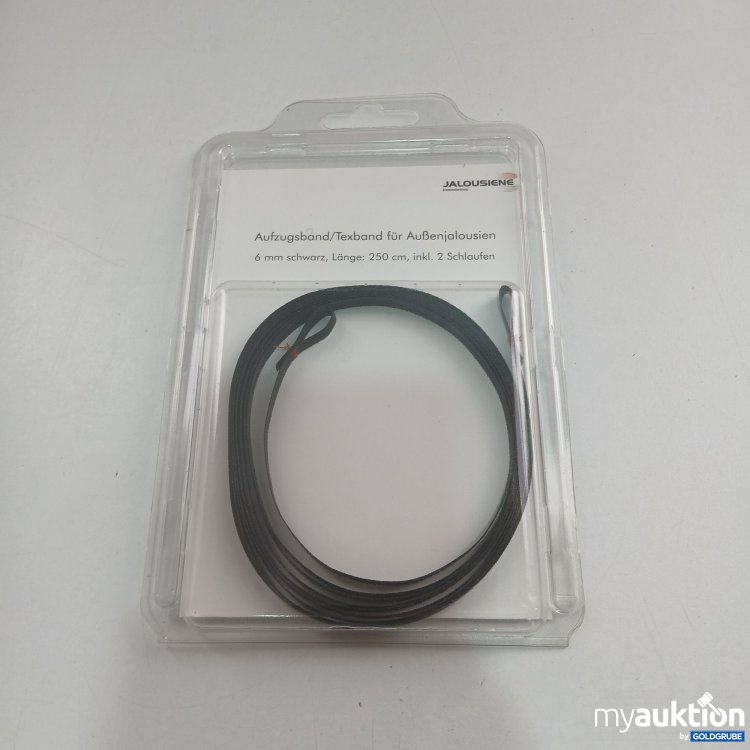 Artikel Nr. 826862 Artikel Nr. 826862: Jalousiene Aufzugsband 6mm 250cm 2 Schlaufen Schwarz