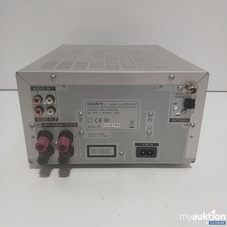 Artikel Nr. 871862 Artikel Nr. 871862: Sony HCD-G1iP Lautsprecher S-Master