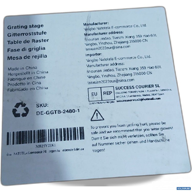 Artikel Nr. 899862: Natotela Gitterroststufe DE-GGTB-2480-1 ca. 80x24x2,5cm