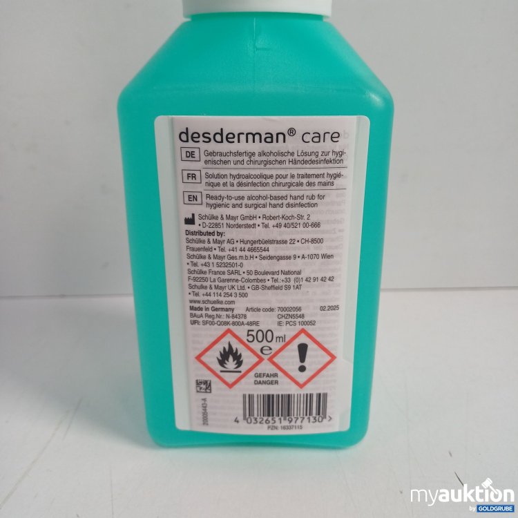 Artikel Nr. 981862 Artikel Nr. 981862: Schülke desderman care Händedesinfektion, 500ml