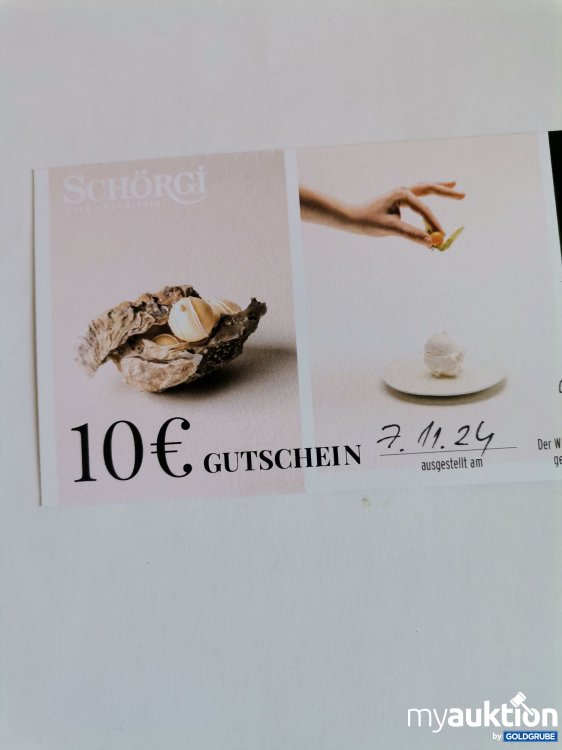 Artikel Nr. 845863 Artikel Nr. 845863: Schörgi Café Konditorei Gutschein Wert 10 Euro