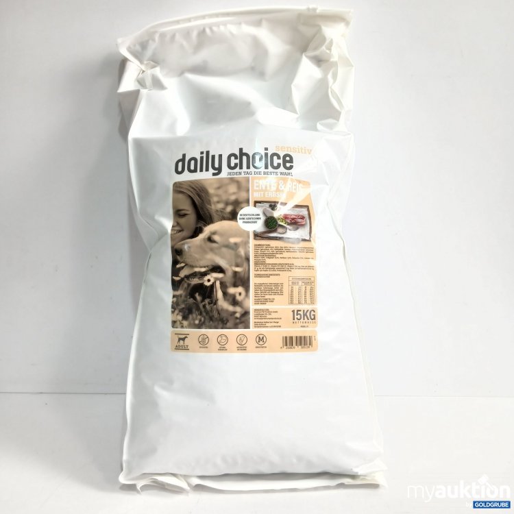 Artikel Nr. 868863 Artikel Nr. 868863: Daily choice sensitiv Adult Hundefutter Ente&Reis mit Erbsen 15kg