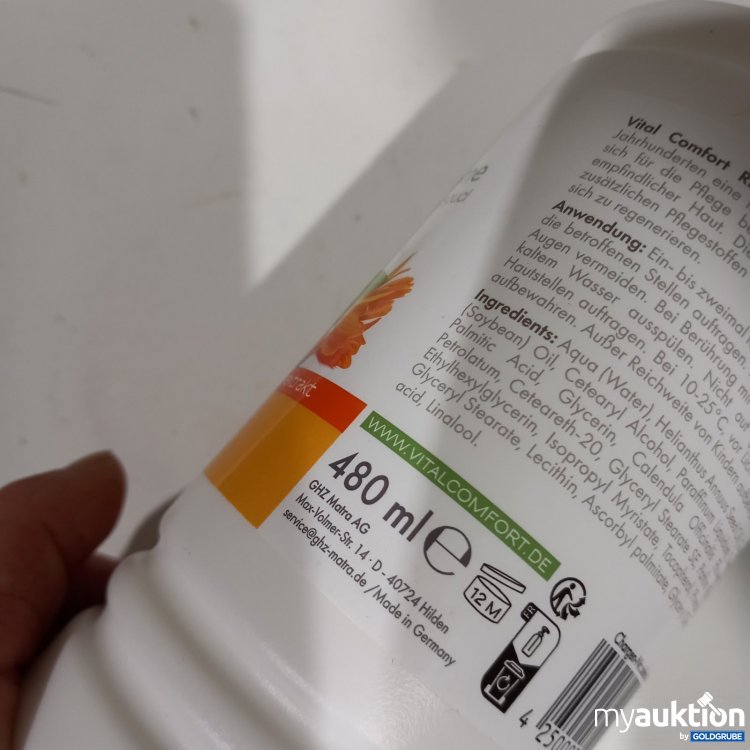 Artikel Nr. 476864 Artikel Nr. 476864: Vital Comfort Ringelblumencreme 480 ml
