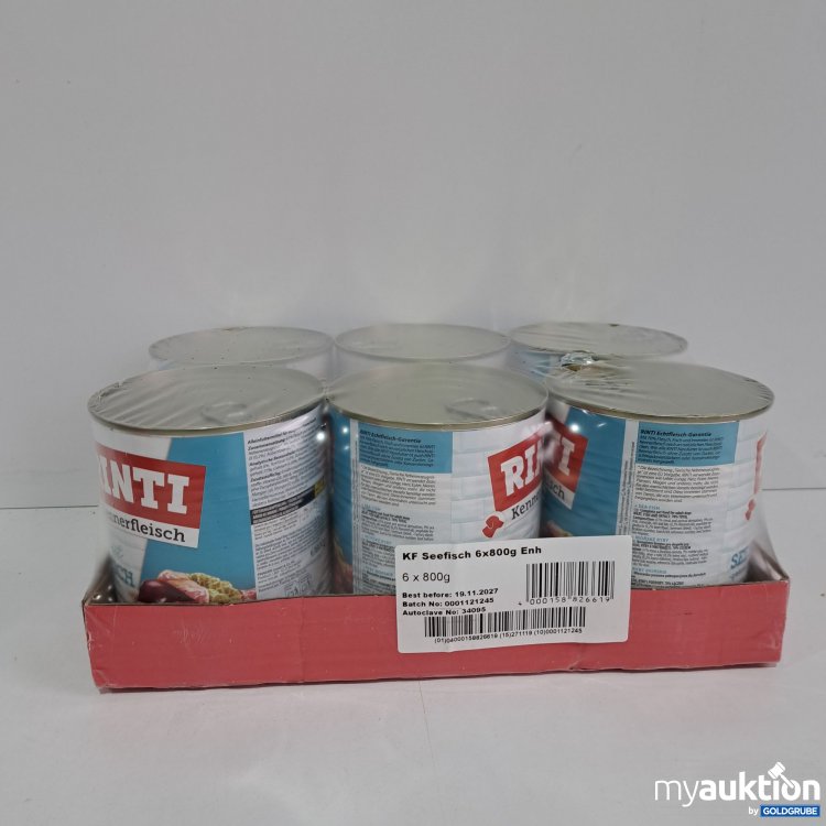 Artikel Nr. 808864 Artikel Nr. 808864: Rinti Hundefutter Kennerfleisch Seefisch 6x800g