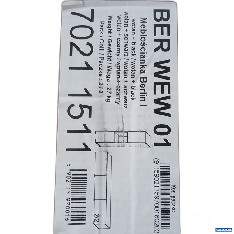 Artikel Nr. 971864: BER WEW 01 Wohnwand Berlin 1 Wotan + Schwarz 70211511 
