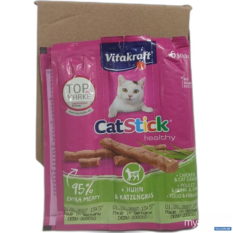 Artikel Nr. 973864 Artikel Nr. 973864: Vitakraft CatStick healthy Huhn & Katzengras 10x6Sticks