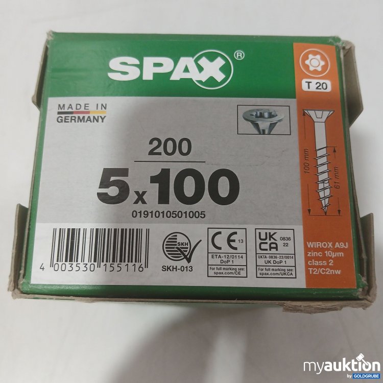 Artikel Nr. 995864 Artikel Nr. 995864: Spax T20 5x100 Schrauben 200Stk