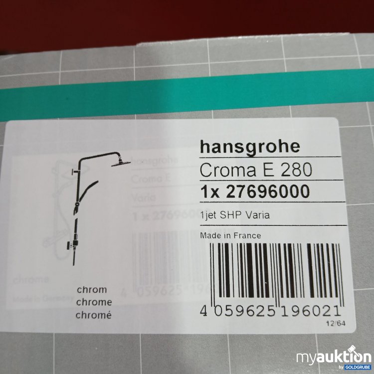 Artikel Nr. 439865 Artikel Nr. 439865: Hansgrohe Croma E Varia Showerpipe 280 27696000