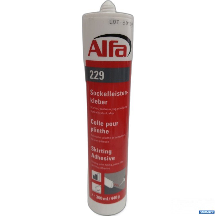 Artikel Nr. 460865 Artikel Nr. 460865: Alfa 229 Sockelleistenkleber 300ml