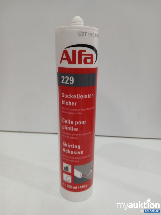 Artikel Nr. 460865 Artikel Nr. 460865: Alfa 229 Sockelleistenkleber 300ml