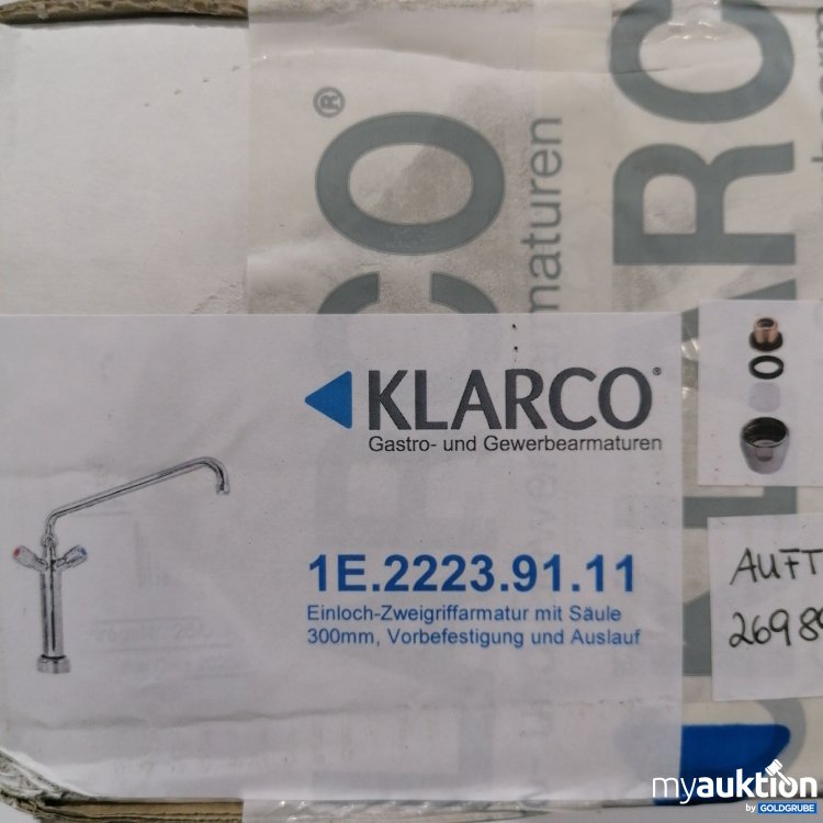 Artikel Nr. 898865 Artikel Nr. 898865: Klarco Einloch Zweigriffarmatur mit Säule 300mm 1EE.2223.91.11