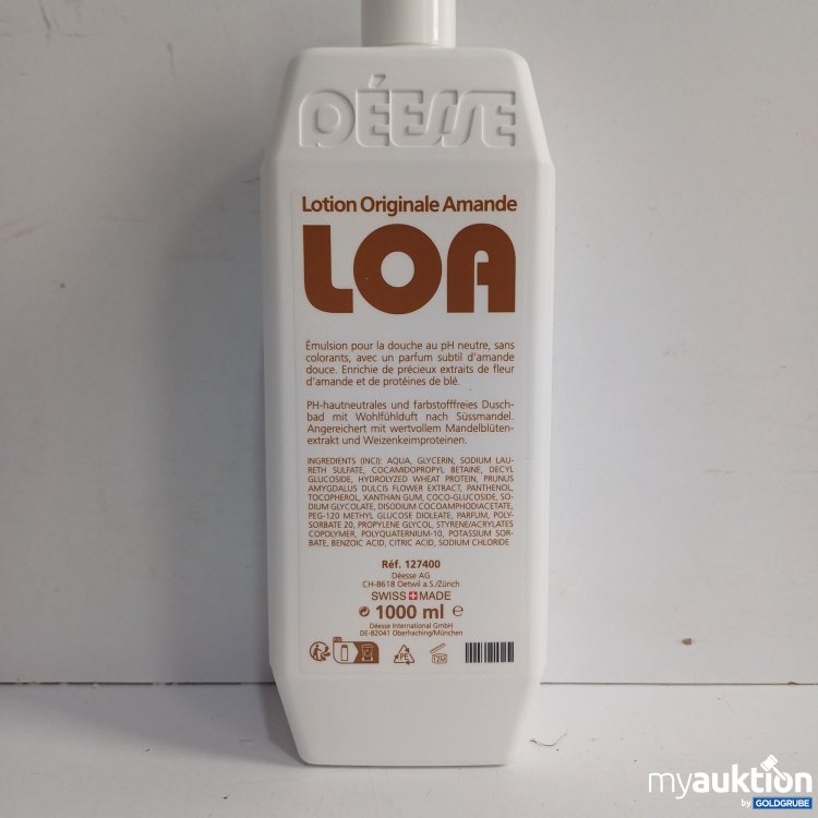 Artikel Nr. 981865 Artikel Nr. 981865: Déesse LOA Lotion Originale Amande pH-hautneutrales Duschbad Mandelduft, 1L