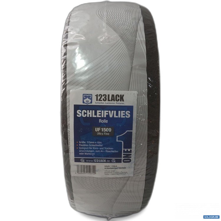 Artikel Nr. 983865 Artikel Nr. 983865: 123Lack Schleifvlies Rolle UF 1500 Ultra Fine, 115mm×10m