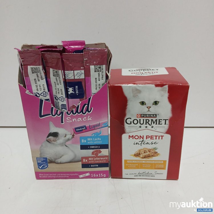 Artikel Nr. 462866: Purina Mon Petit Katzenfutter + Vitakraft Liquide Snack 