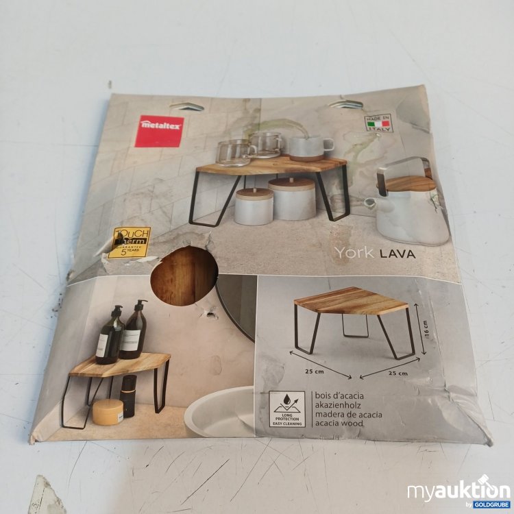 Artikel Nr. 463866 Artikel Nr. 463866: Metaltex York LAVA Beistelltisch 25x25x16 cm Akazienholz
