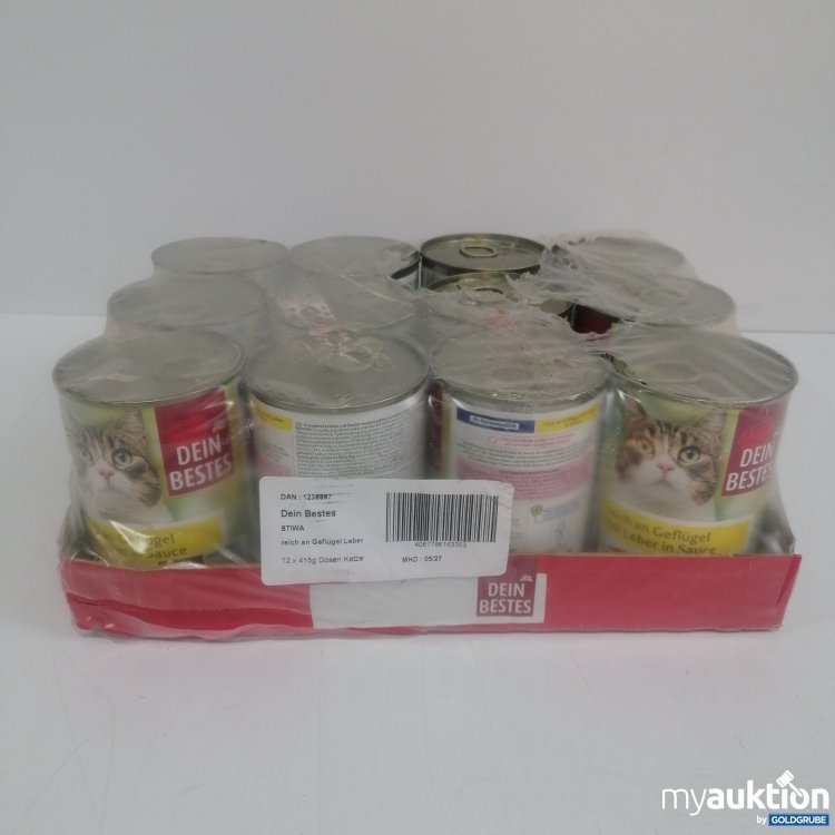 Artikel Nr. 851866: Dein Bestes Katzenfutter Geflügel /Leber 12x400g