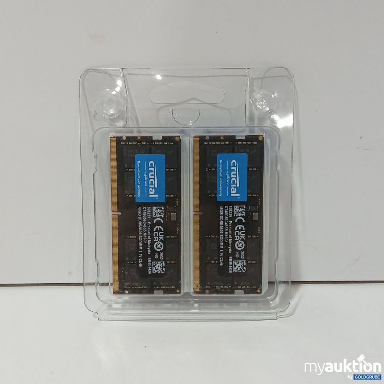 Artikel Nr. 976866: Crucial 96GB DDR5-5600 SODIMM Kit (2×48GB)